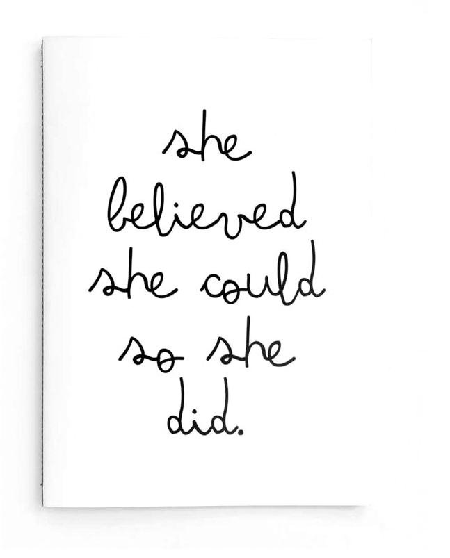 she did